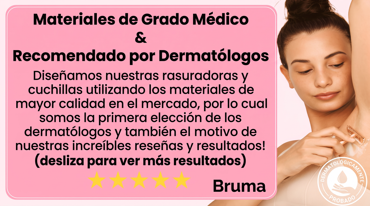 Bruma Rastrillo - Piel impecable en segundos, dura para siempre.
