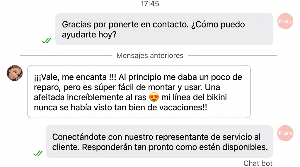 Bruma Rastrillo - Piel impecable en segundos, dura para siempre.